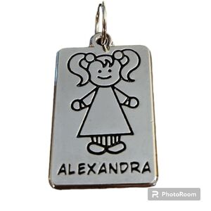 3/$25 Personalized Alexandra Pendant Charm